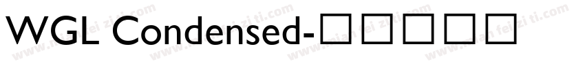 WGL Condensed字体转换